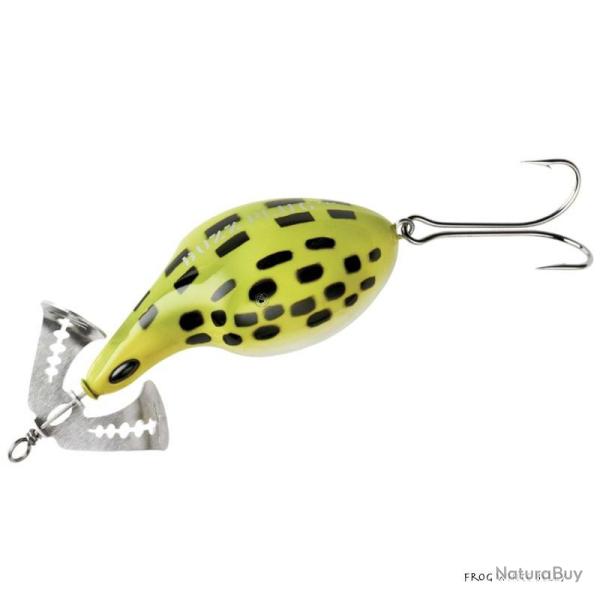 Poisson Nageur Arbogast Buzz Plug Junior 8cm Frog White Belly