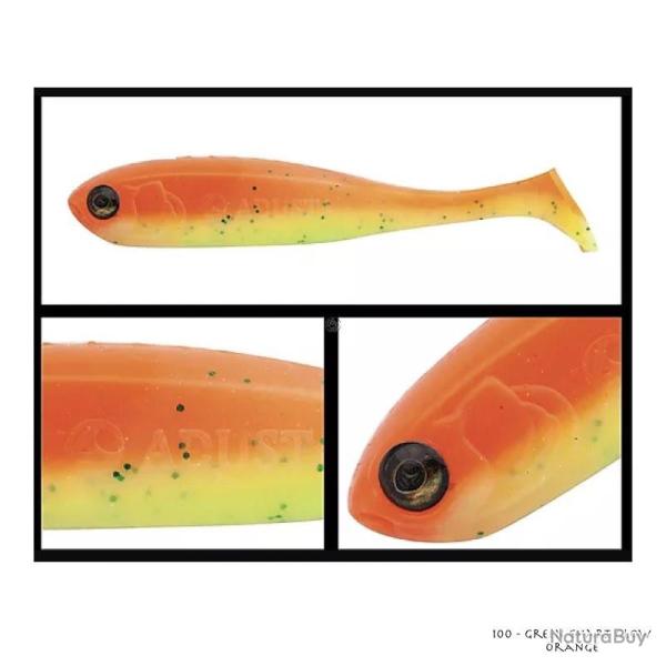 Leurre Souple Adusta Penta Shad 10cm 100 - Green Chart Glow Orange