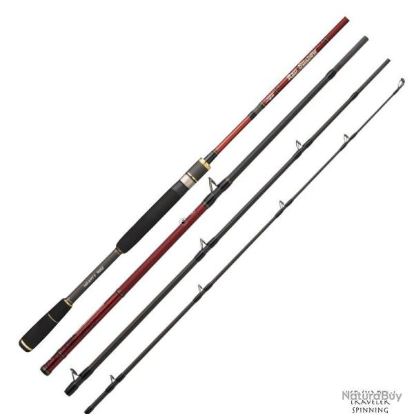 Canne Hearty Rise Red Shadow Traveler Spinning 02