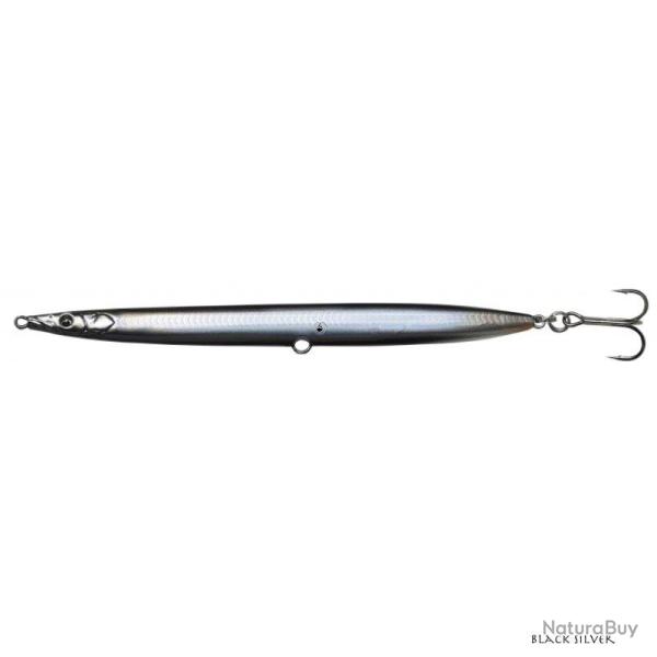 Poisson Nageur Savage Gear 3D Sandeel Pencil 9cm Black Silver