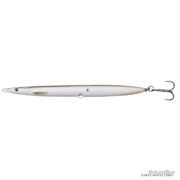 Poisson Nageur Savage Gear 3D Sandeel Pencil 9cm Matt White Tobis