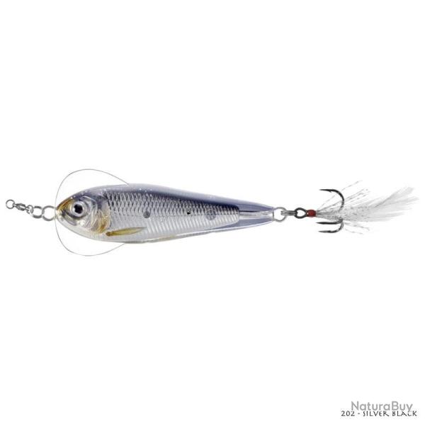 Poisson Nageur Live Targer Flutter Shad 5cm 202 - Silver Black