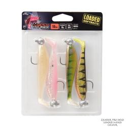 Leurre Souple Fox Rage Zander Pro Loaded UV Colour 12g 12cm UV Pearl, Pink Candy, UV Perch et UV Sti