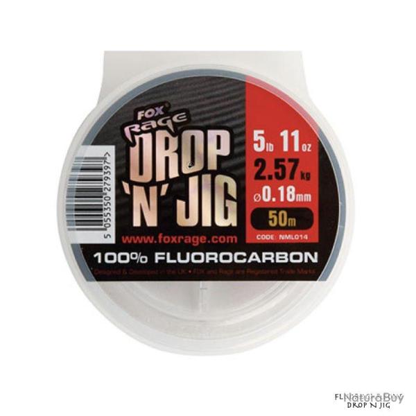 Bobine De Fluorocarbone Fox Rage Drop N Jig 50m 18/100