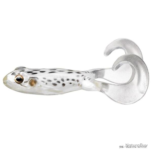 Leurre Souple Live Target Freestyle Frog 7,5cm 516 - Albino White