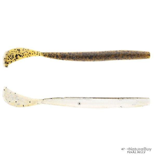 Leurre Souple Strike King Rage Cut-R Worm 15cm 47 - Green Pumpkin Pearl Belly