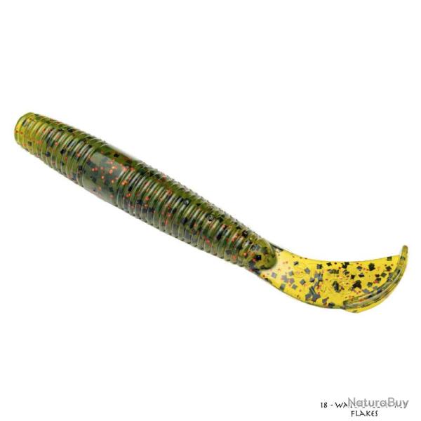Leurre Souple Strike King Rage Ned Cut-R Worm 7,5cm 18 - Watermelon Red Flakes