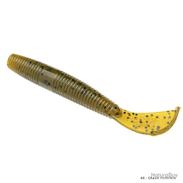 Leurre Souple Strike King Rage Ned Cut-R Worm 7,5cm 46 - Green Pumpkin