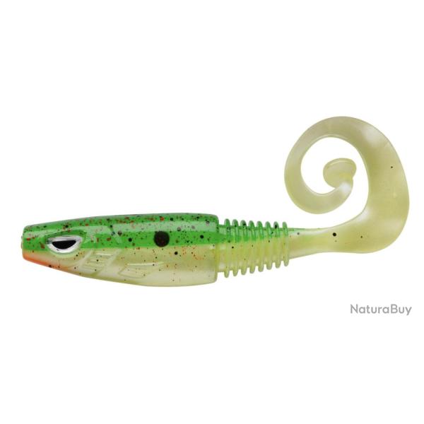 Leurre souple Berkley Sick Curl 8cm Hot Firetiger