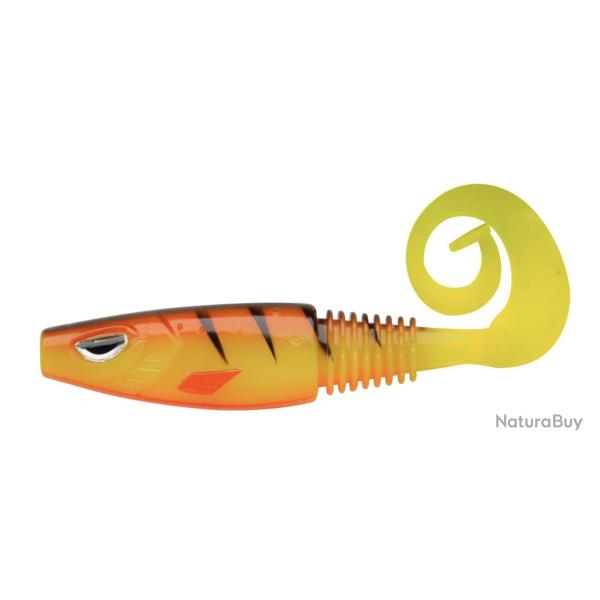 Leurre souple Berkley Sick Curl 8cm Hot Yellow Perch