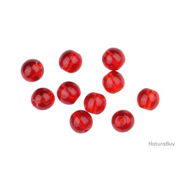 Perle Spro Round Smooth Glass Beads Red Ruby 4mm