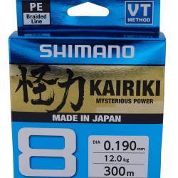 Tresse Shimano Kairiki 8 300m Steel Grey 16/100