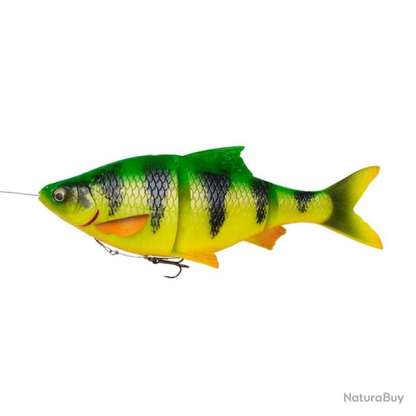 Leurre Souple Savage Gear 4D Line Thru Roach 18cm Slow Sink Fire Tiger