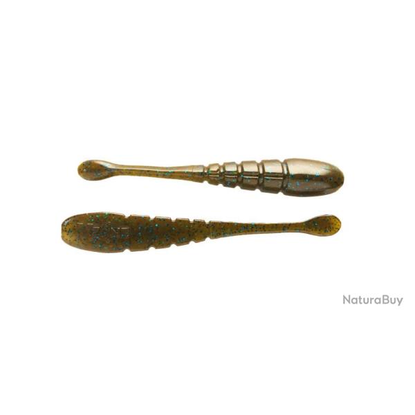 Leurre souple X Zone Pro Series Finesse Slammer 3.25" Green Pumpkin Blue Flake