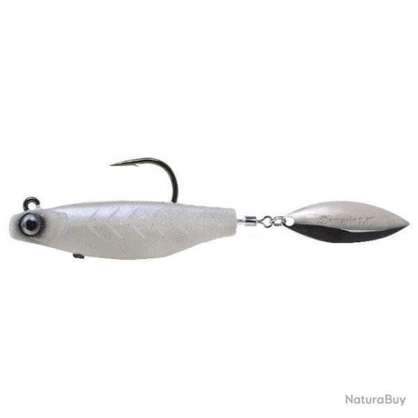 Leurre Souple Hyperlastics Dartspin Pro 2 1/2 White Ghost Silver