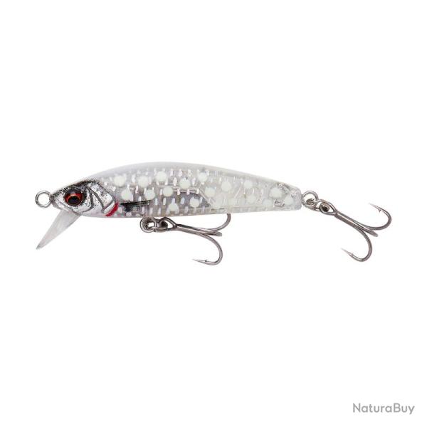 Poisson Nageur Savage Gear Gravity Minnow 5cm Crystal White Glow