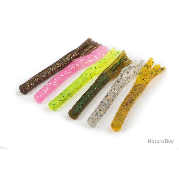 Leurre Souple Fox Rage Floating Funky Worm UV 9cm Green Pumpkin UV