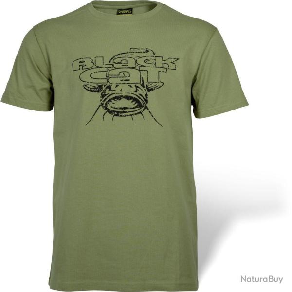 Tee Shirt Black Cat Military