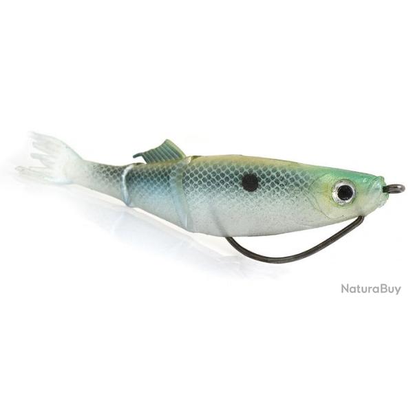 Leurre Souple Hyperlastics Deadalive Pro 125 See Through Green Back