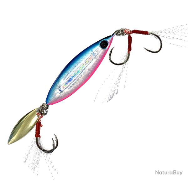 Jig M�tallique Volkien Soul Micro Candy Blade 40g Blue Pink Iwashi