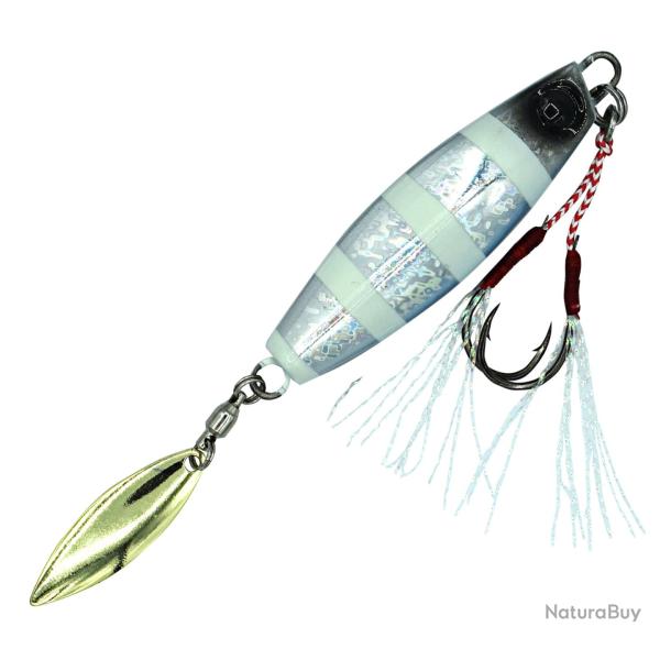 Jig M�tallique Volkien Soul Micro Candy Fall 40g Zebra Glow Silver