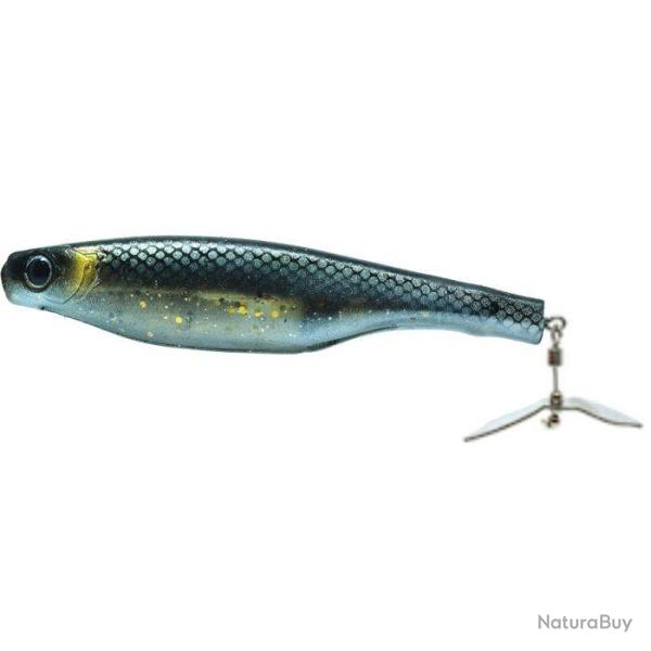 Leurre Souple Hyperlastics Dartprop Pro 13cm Black Shiner Silver