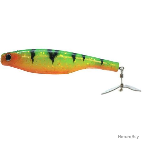 Leurre Souple Hyperlastics Dartprop Pro 13cm Firetiger Chartreuse