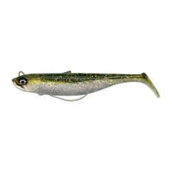 Leurre Souple Savage Gear Savage Minnow WeedLess 10cm Green Silver