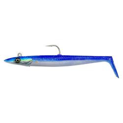 Leurre Souple Savage Gear Sandeel V2 14cm Blue Pearl Silver