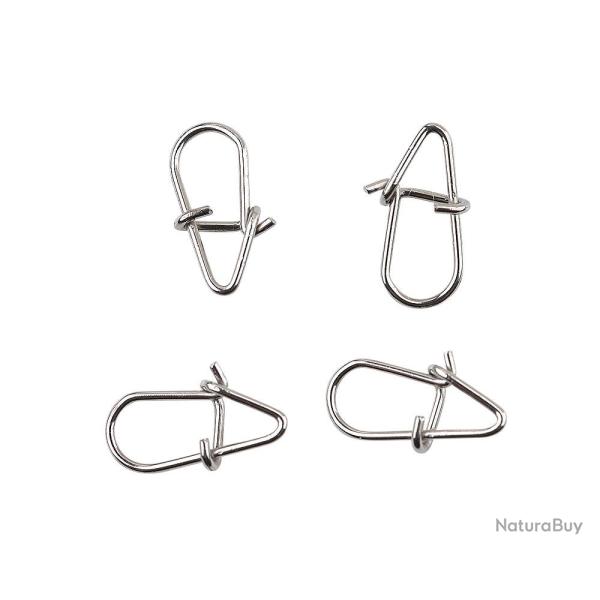 Agrafe Spro Freestyle Stainless Fluoro Snaps Par 10 4.5mm 9.5mm