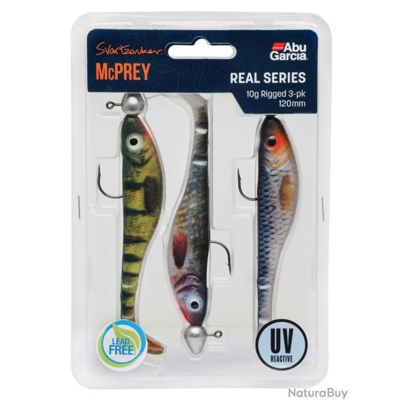 Kit Leurre Souple Abu Garcia Svartzonker McPrey Prerigged 22g 12cm Real Series 3