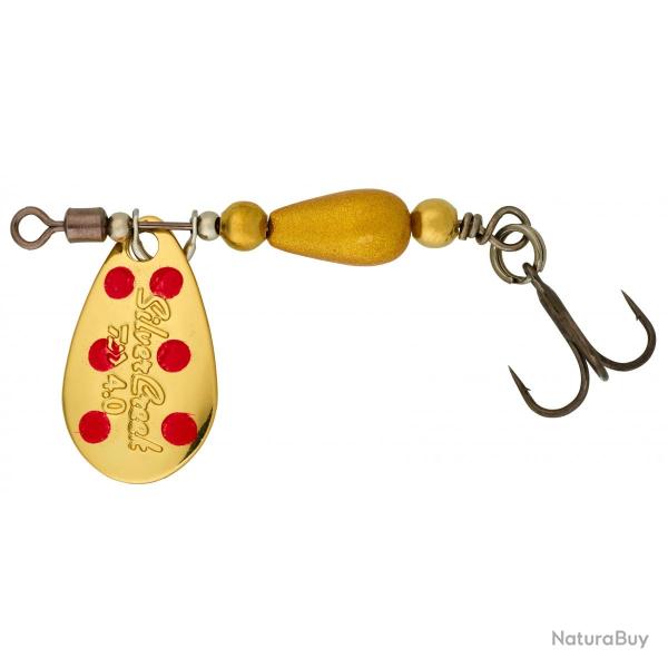 Cuiller Tournante Daiwa Silvercreek Spinner 3g Gold/Red Dots
