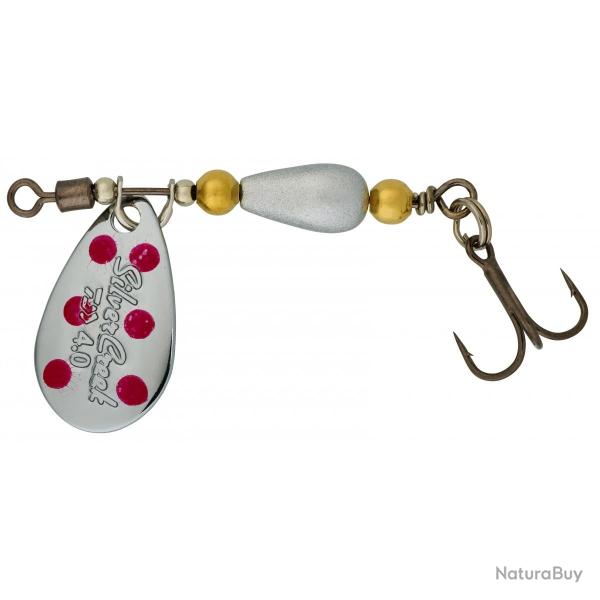 Cuiller Tournante Daiwa Silvercreek Spinner 4g Silver/Red Dots
