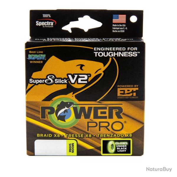 Tresse Power Pro 8 Slick V2 135m Moon Shine 8kg 13/100 135m