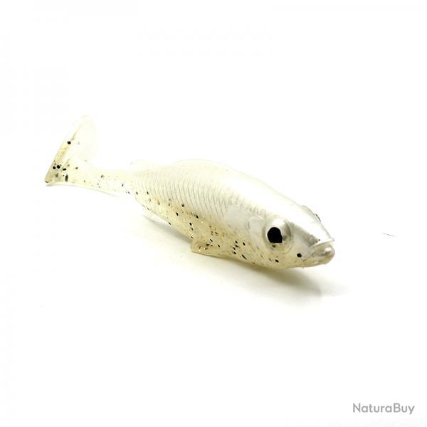 Leurre Souple Sico Lure Big Paddle 75mm 3g 7,5cm Par 6 Blanc