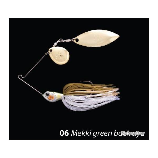 Spinnerbait Elitelure CFS Willow Colorado 7g 7g 06 - Mekki green back ayu
