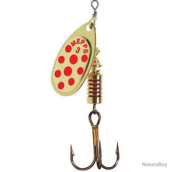 Cuiller Mepps Aglia Points Rouges Or 3,5g n1 A l'unit