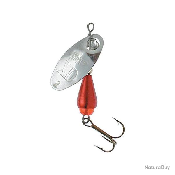 Cuiller Tournante Mepps XD Platinium Argent Rouge 7g n�3 Argent Rouge