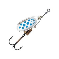 Cuiller Tournante Mepps Comet Argent Points Bleus 8g 4 Argent Points Bleus