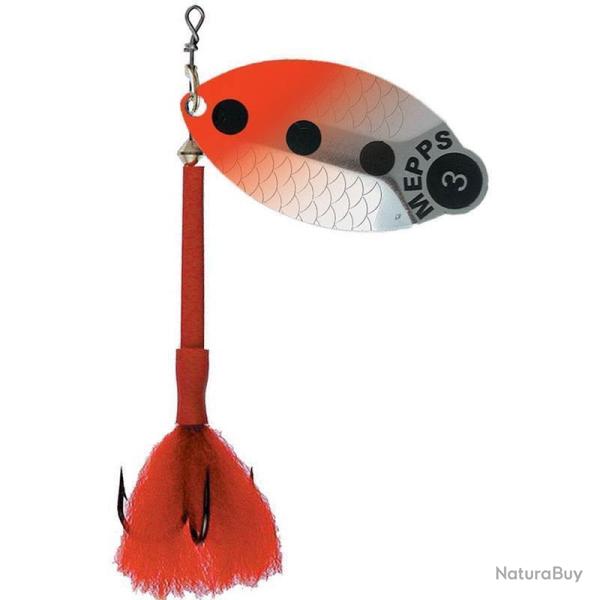 Cuiller Mepps Lusox Argent Rouge Fluo 16g 2