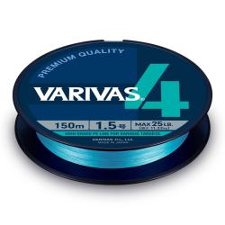 Tresse Varivas 4 WT Blue 150m 150m PE 0,6 10lb