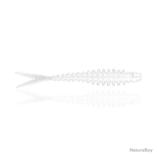 Leurre Souple Reins Fin's Ringer 3" - 7,5cm 7,5cm Par 10 14 - Pearl White