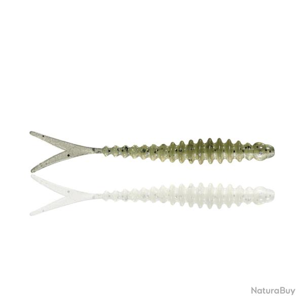 Leurre Souple Reins Fin's Ringer 3" - 7,5cm 7,5cm B16 - Dos Vert Par 8