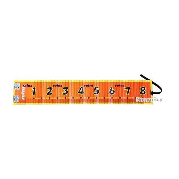 R�gle de Mesure Reins Measure 80cm Orange 80cm 15cm