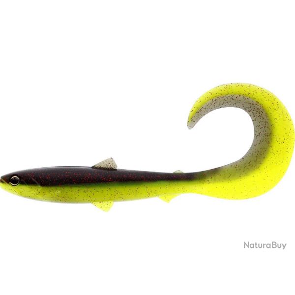 Leurre Souple Westin Bullteez Curltail 8cm 3g 8cm Black Chartreuse