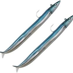 Combo Leurres Souples Fiiish Crazy Sand Eel 150 15cm 20g Pearl Blue