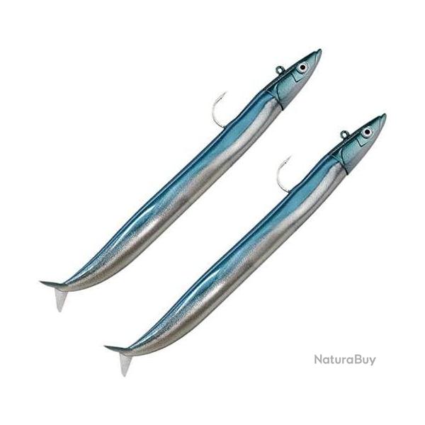Combo Leurres Souples Fiiish Crazy Sand Eel 150 15cm 20g Pearl Blue