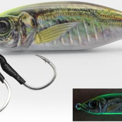 Jig Mer Little Jack Metal Adict 06 20g 20g Chart Head Glow Belly Aji