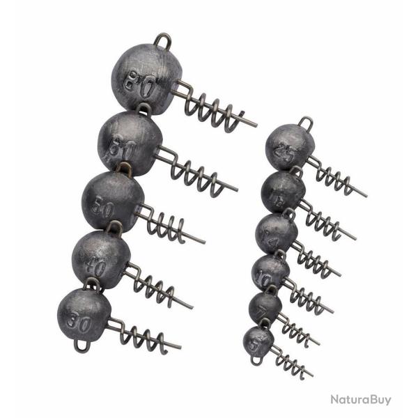 T�te Plomb�e Berkley Fusion19 Screw-In Head 25g par 2