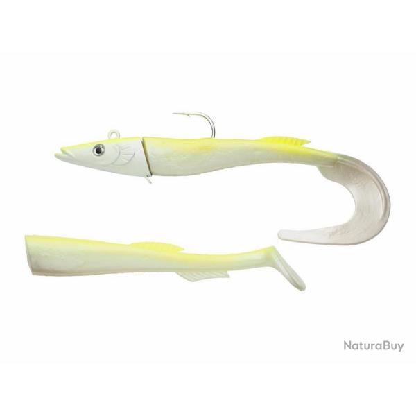 Leurre Souple Berkley Powerbait Power Sandeel 21cm 160g 21cm 160g White Chartreuse